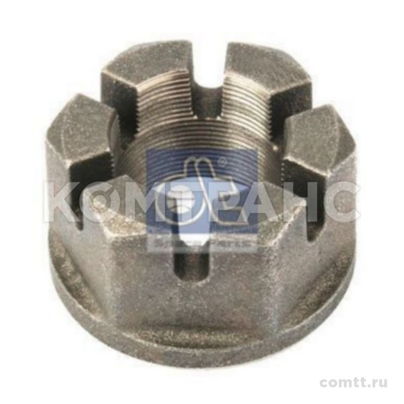 Гайка оси BPW 10-12t, корончатая M52x2 SW80 H=51 1010050 Diesel technic Гайка оси BPW 10-12t, корончатая M52x2 SW80 H=51 1010050 Diesel technic